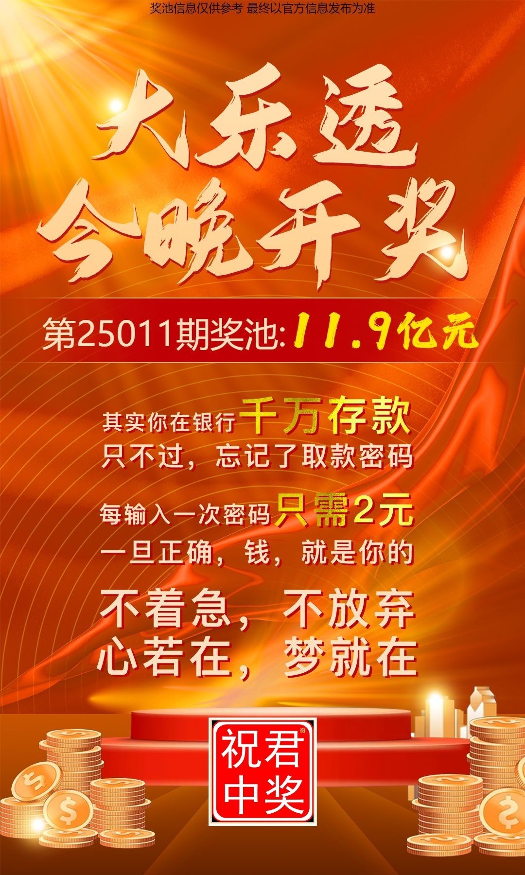 1月25日周六早上好！大乐透，排三排五各种参考资料巳更新，大乐透奖池11.9亿，祝你好运早中大奖奖