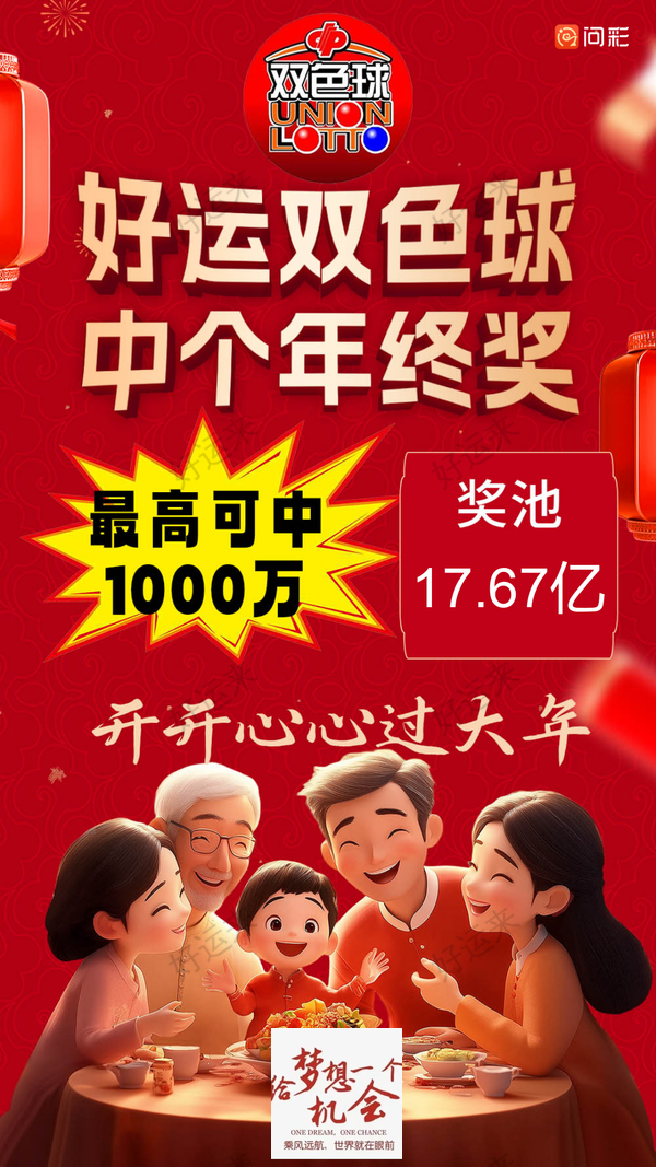 周日今日开双色球、福彩3D、快乐8 双色球奖池高达17.67亿元； 快乐8奖池高达2.42亿元；