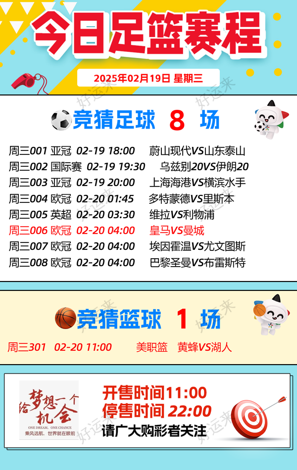 今日竞猜足球 亚冠焦点之战 02月19日18:00开赛 蔚山现代 Vs山东泰山 本场18:00停售  祝你好运 ！看赛事 玩竞猜 更精彩