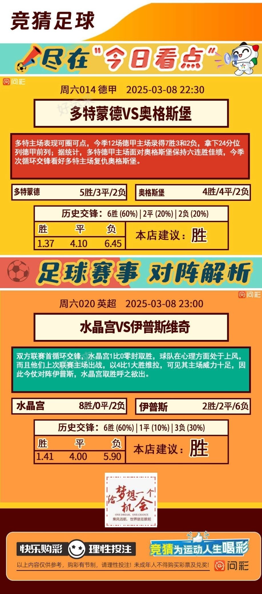 3月8日周六 ⚽️足球33场，单关4场⚽️篮球️13场，公益彩票 乐善人生