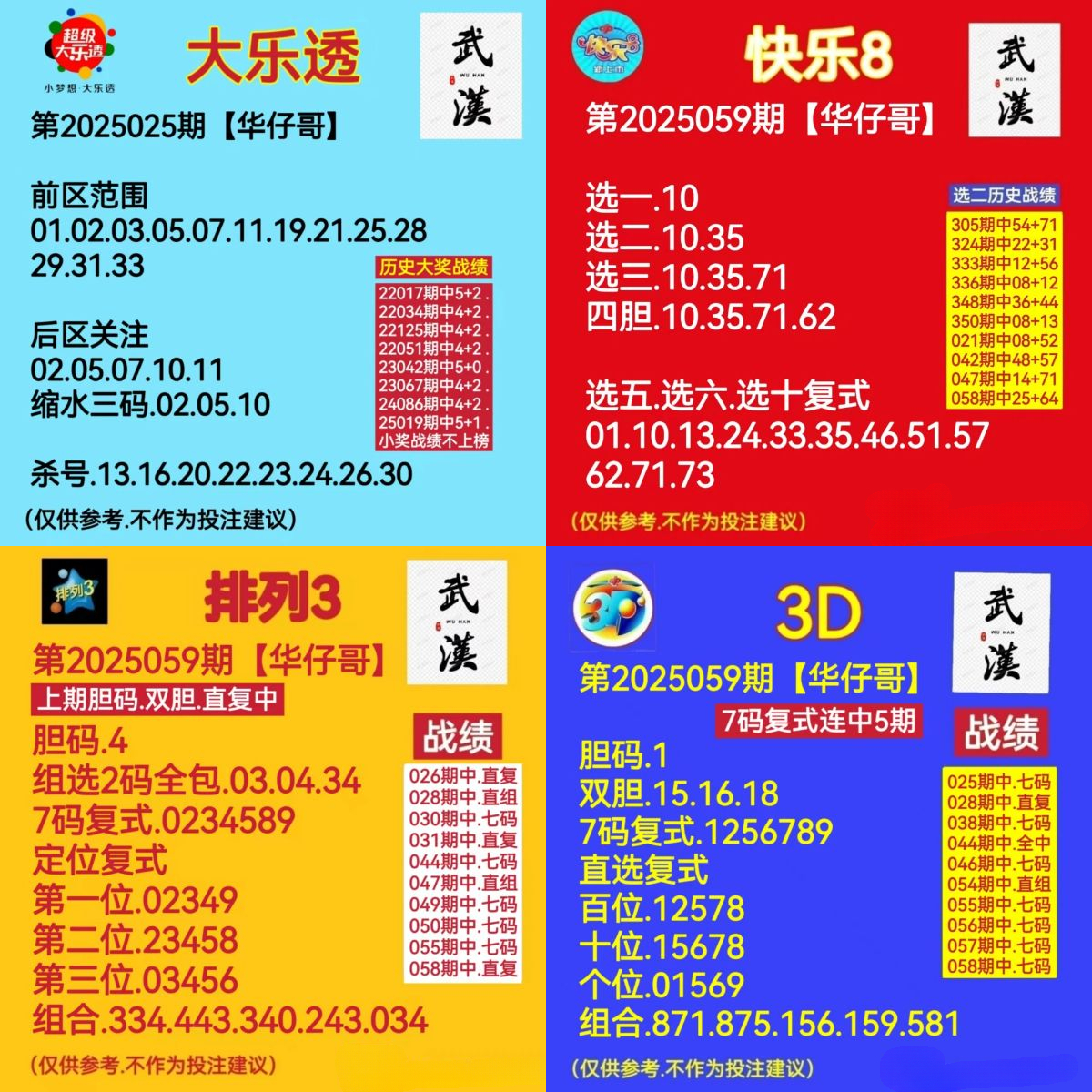 排三，排五，3D，各种数据已更新