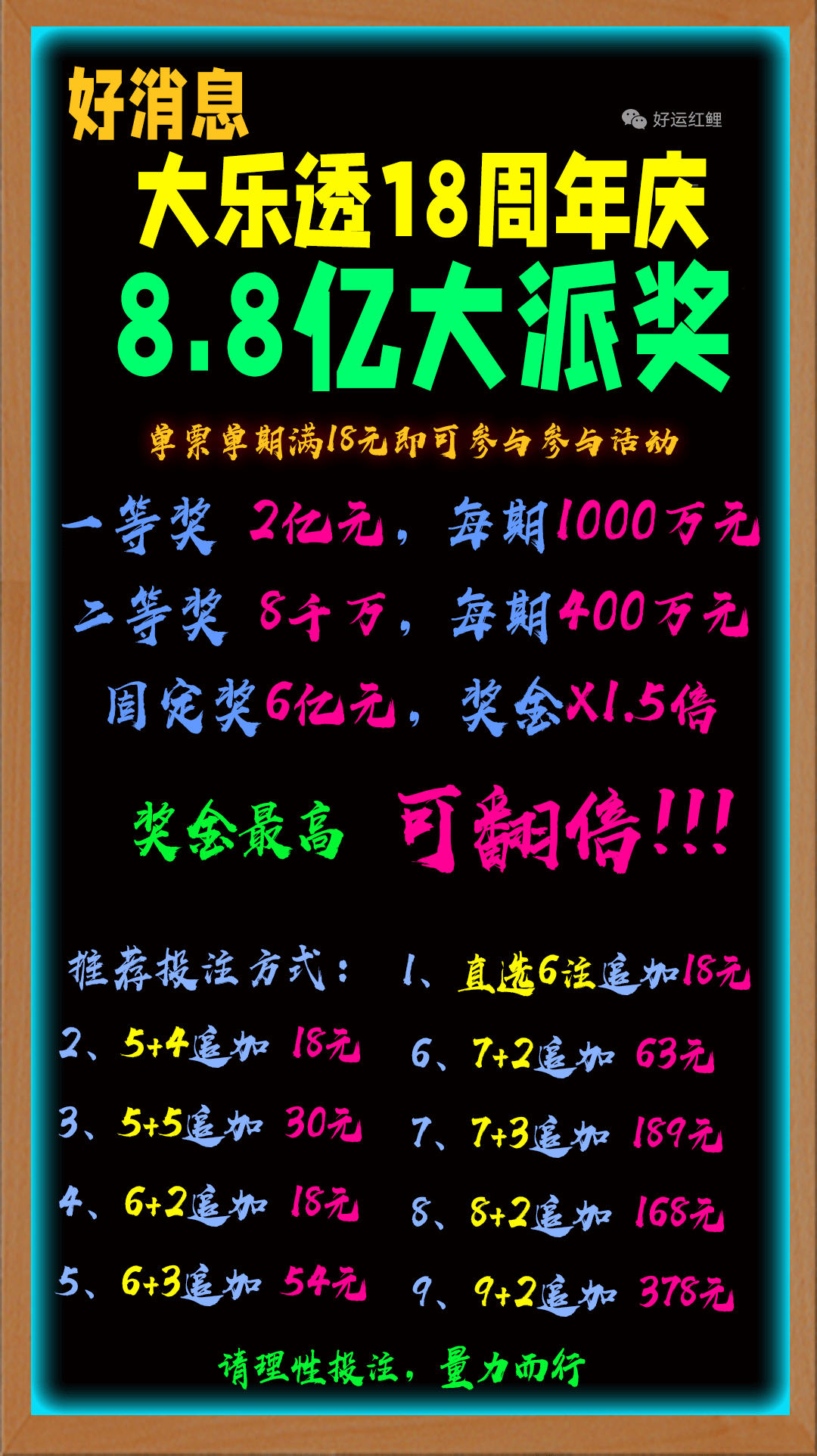 早安·周三 大乐透今晚开奖，奖池12.12亿。 排列3、排列5、天天开，固定奖。 快乐8今晚开奖，奖池1.15亿。 福彩3D、天天开，固定奖。七乐彩今晚开奖，奖池0元！